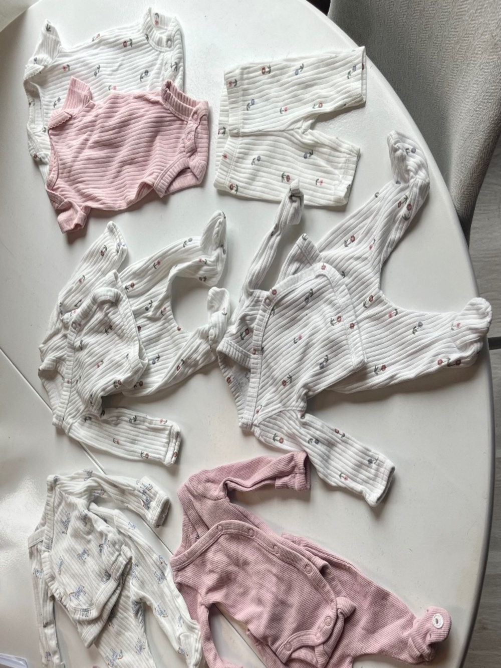 Preemie lot - matching sets kimono shirts onesies pants